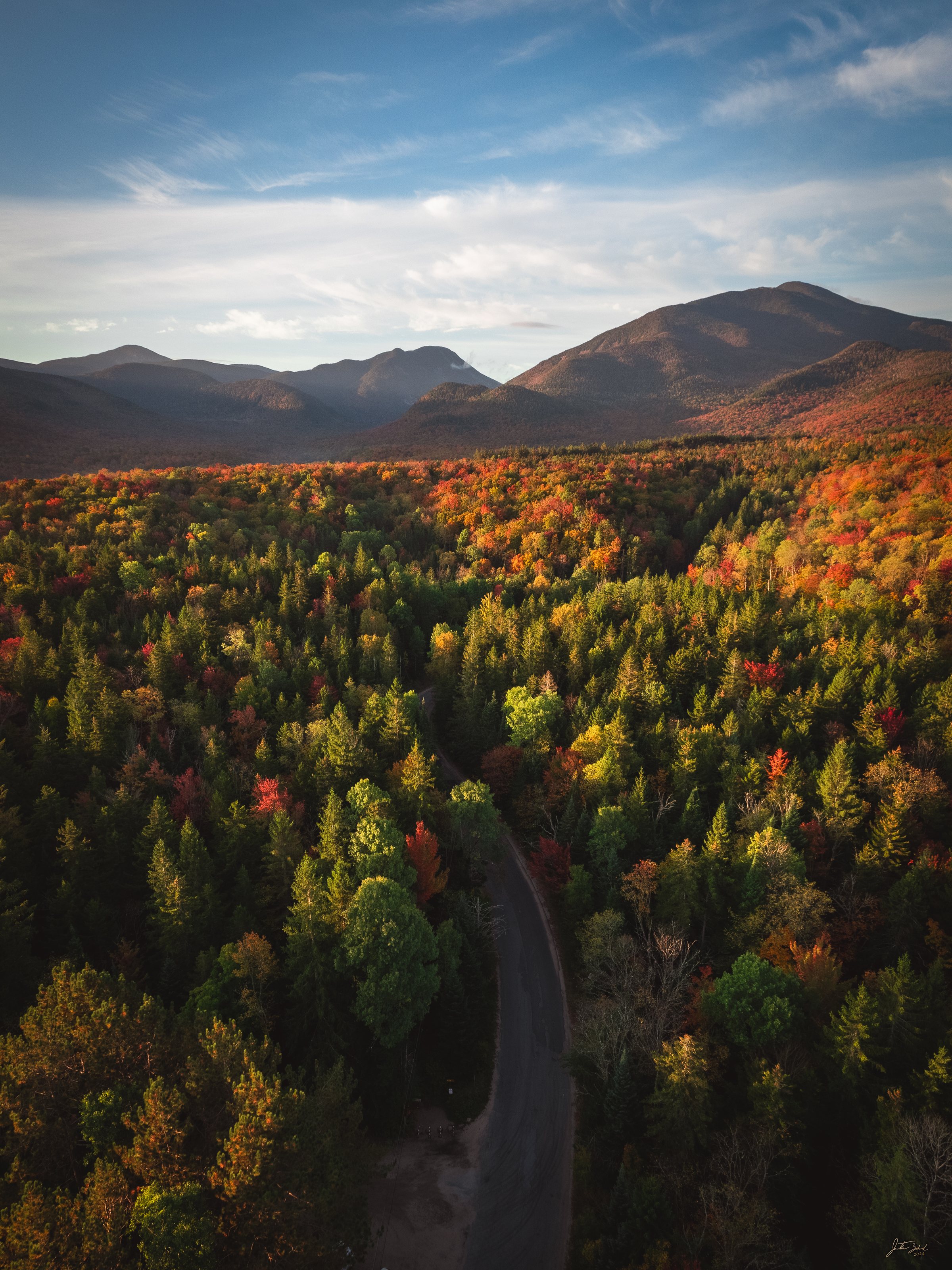 Adirondack Loj Road from Above