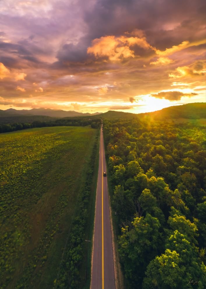Lake Placid Aerial Over Bear Cub Lane