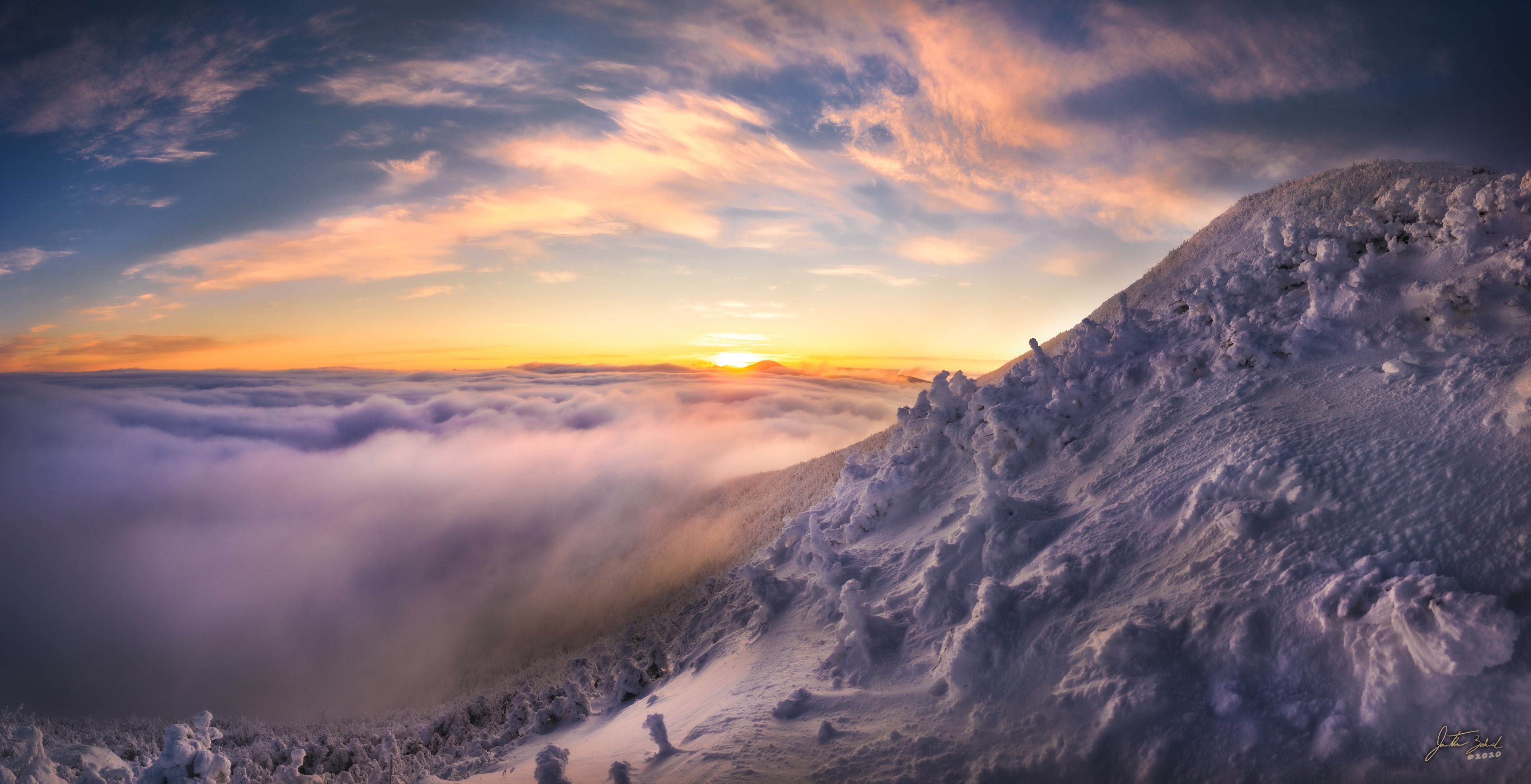 Algonquin Sunrise Above the Clouds