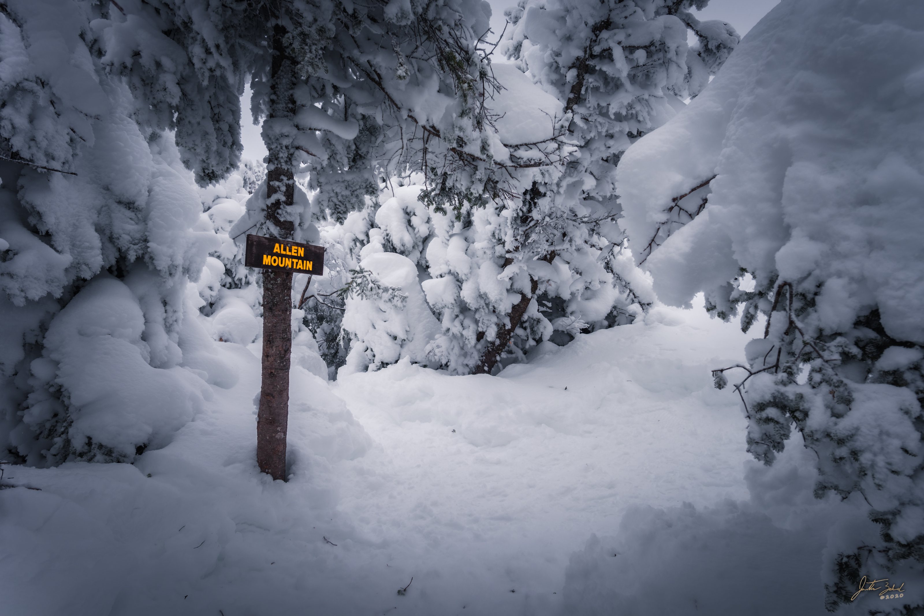 Allen Mountain Winter Summit
