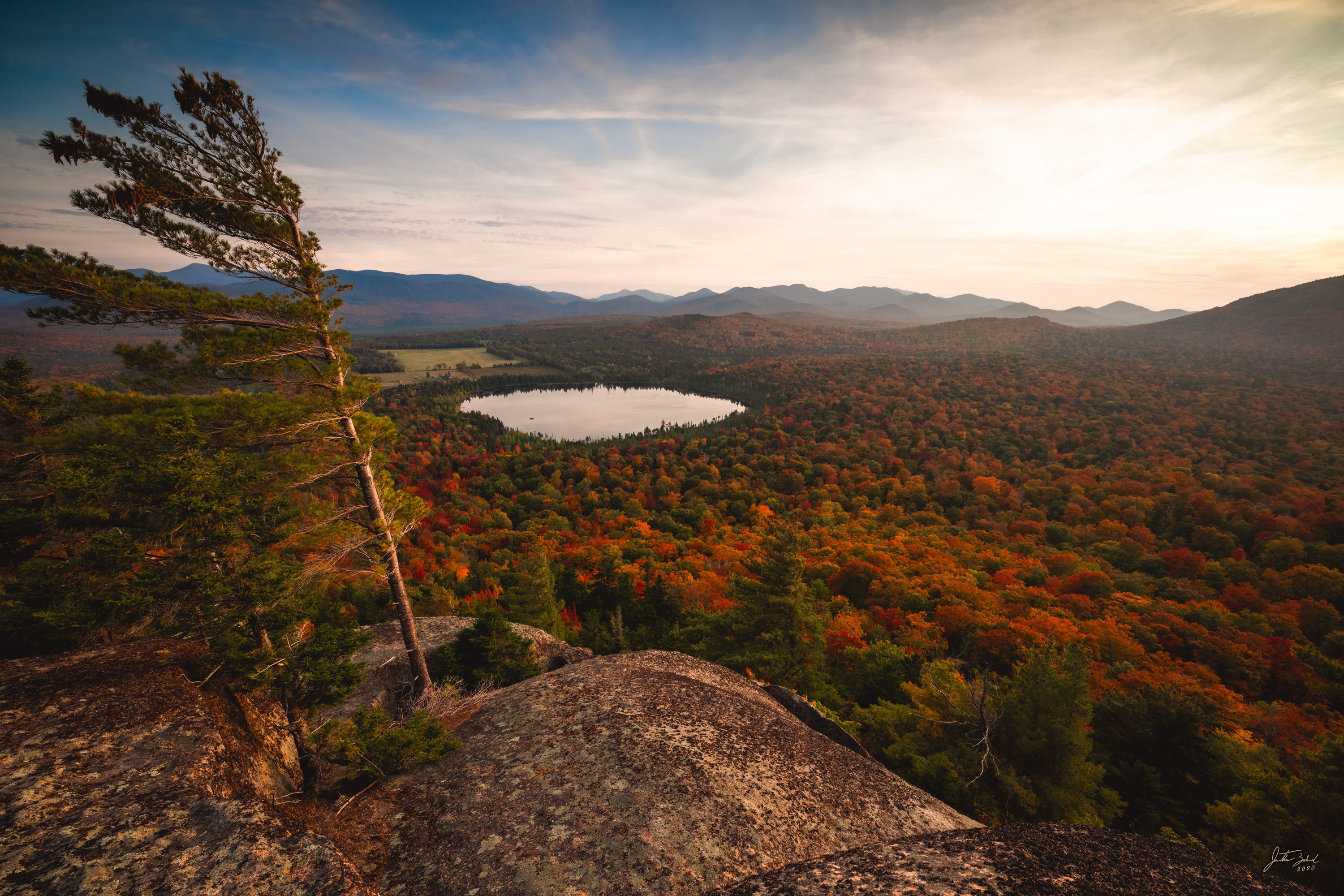 Autumn Evening View from Little Seymour