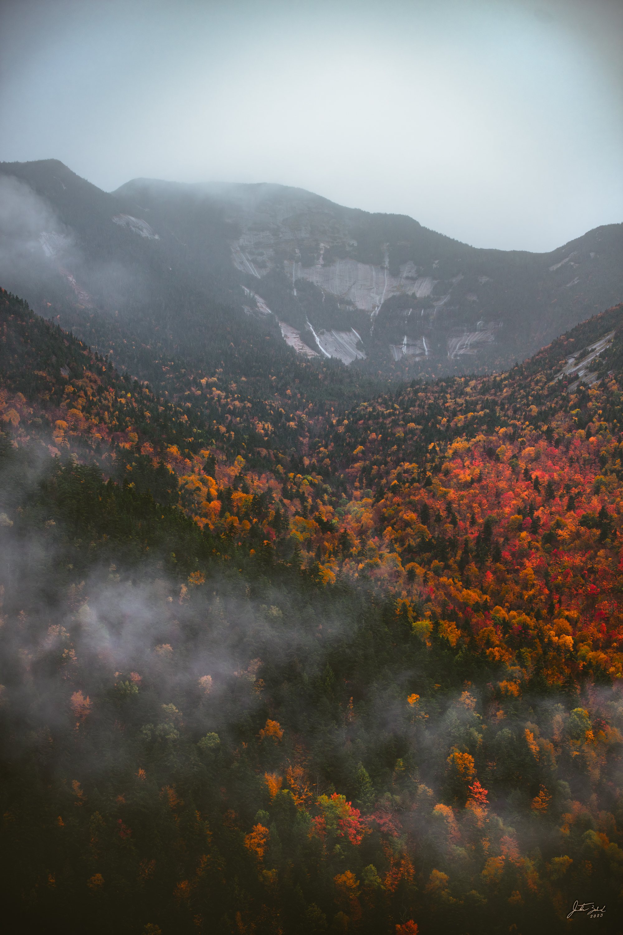 Ominous Autumn View of Gothics and Rainbow Slide