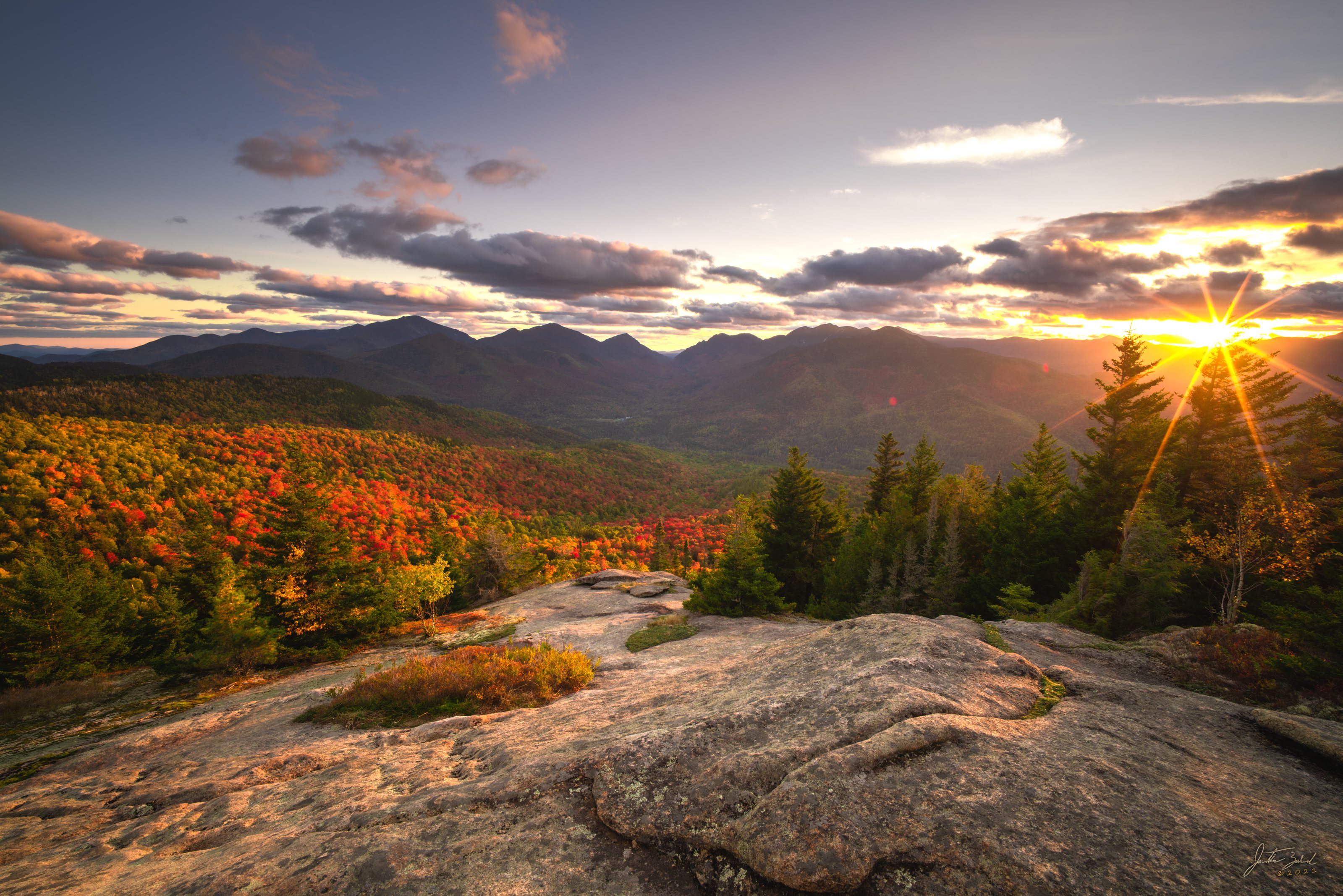Autumn Sunset on Hopkins Mountain