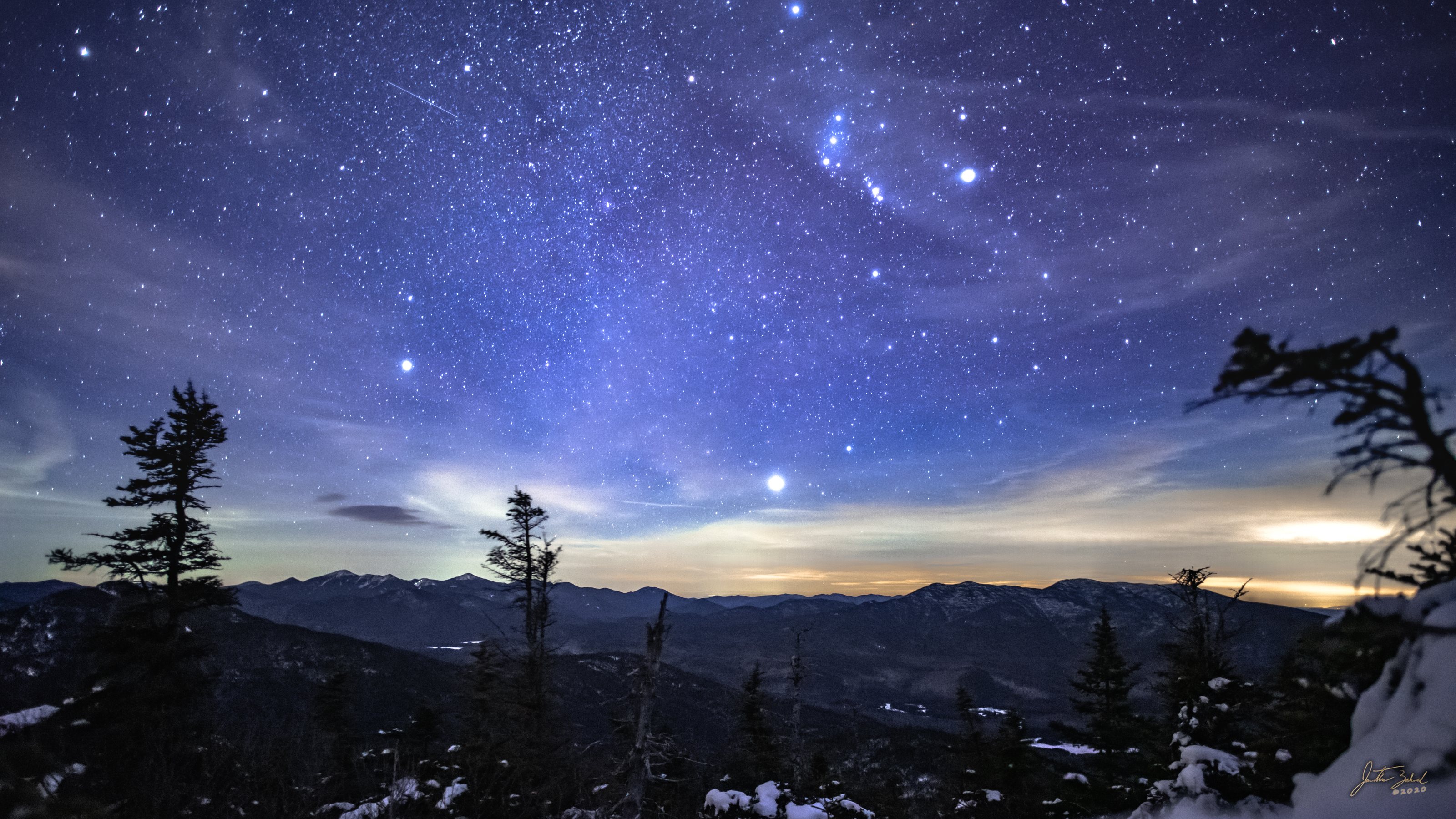 Donaldson Mountain under Winter Stars