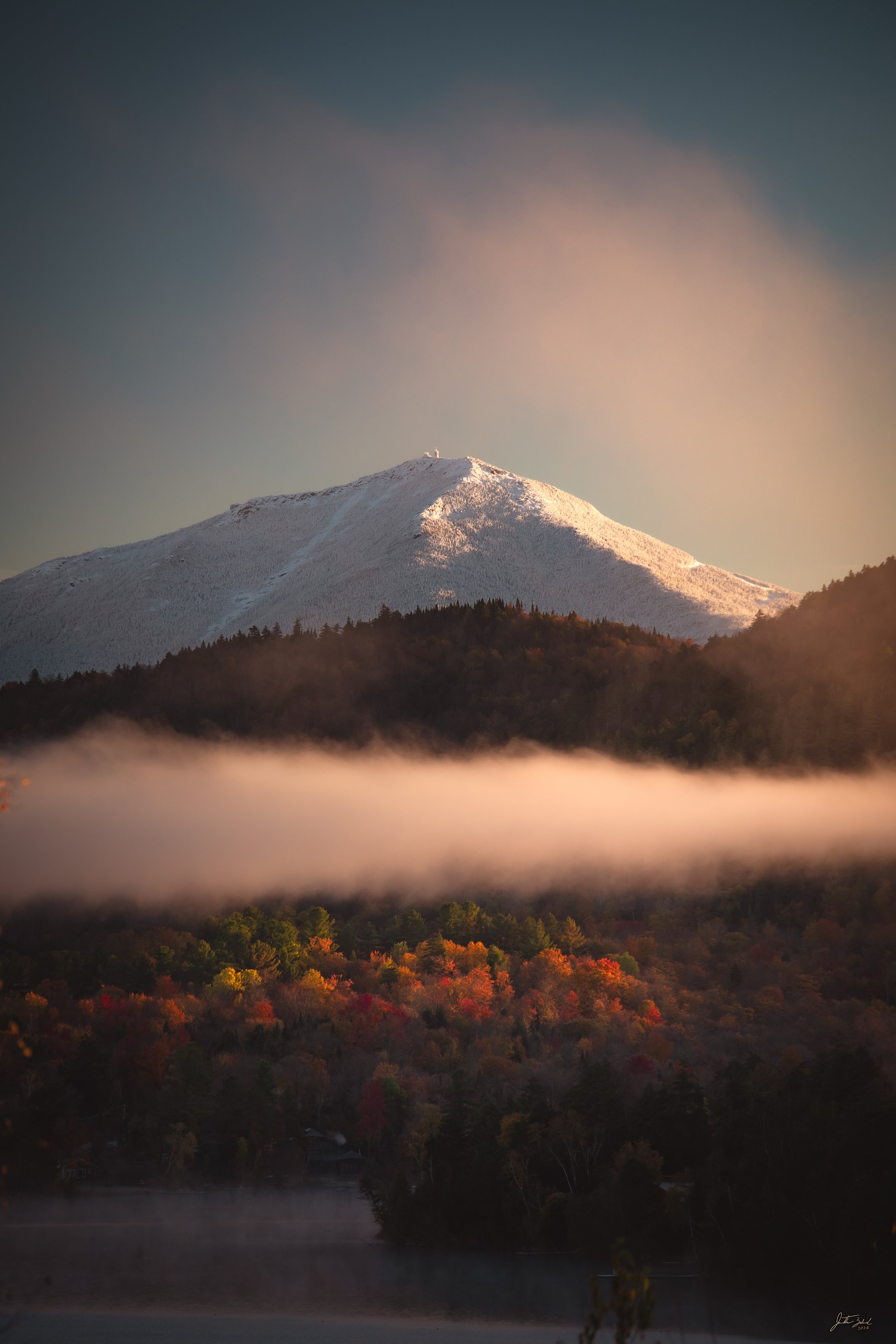 Whiteface and Whitney Mountain from Lake Placid