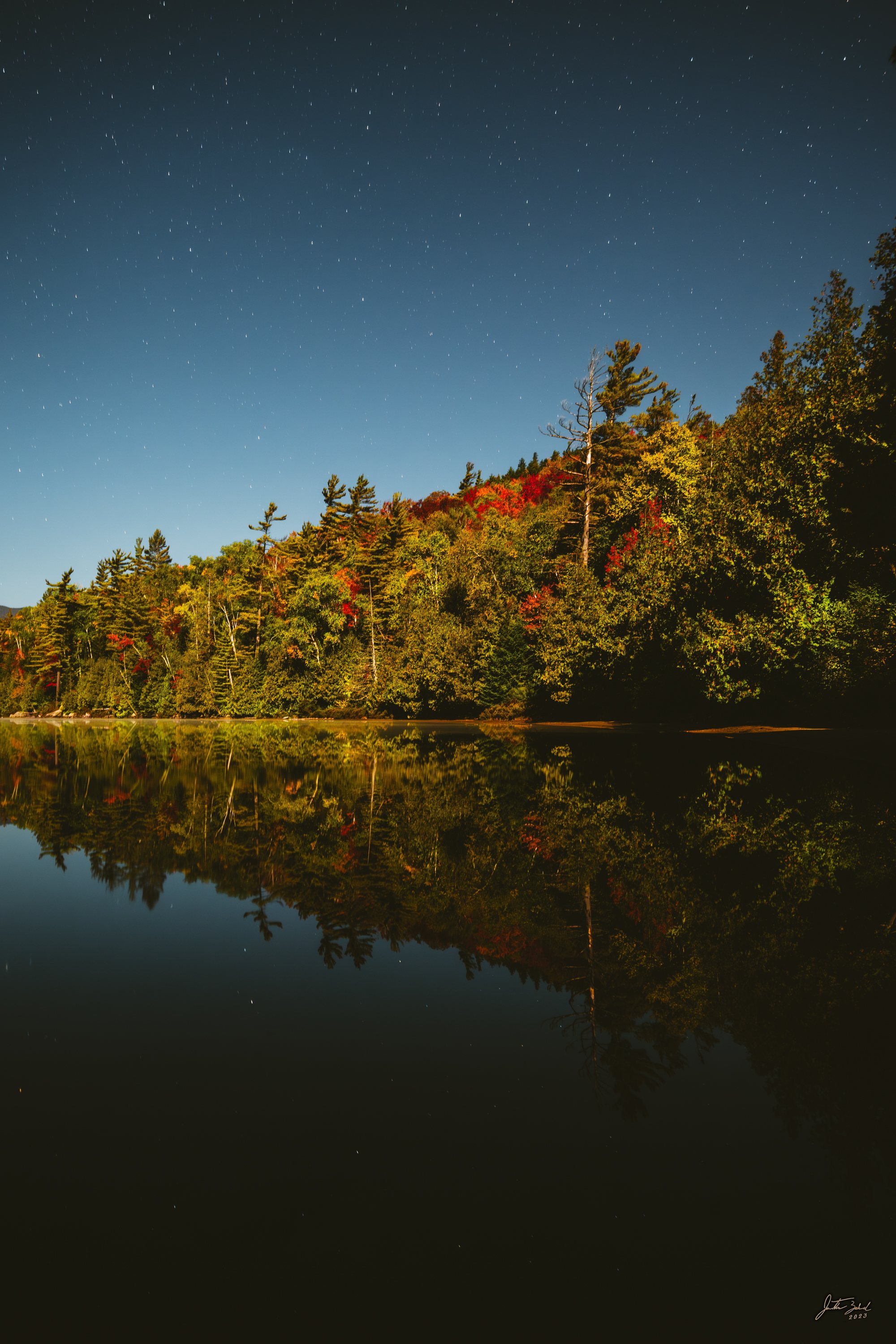 Heart Lake under Moonlight