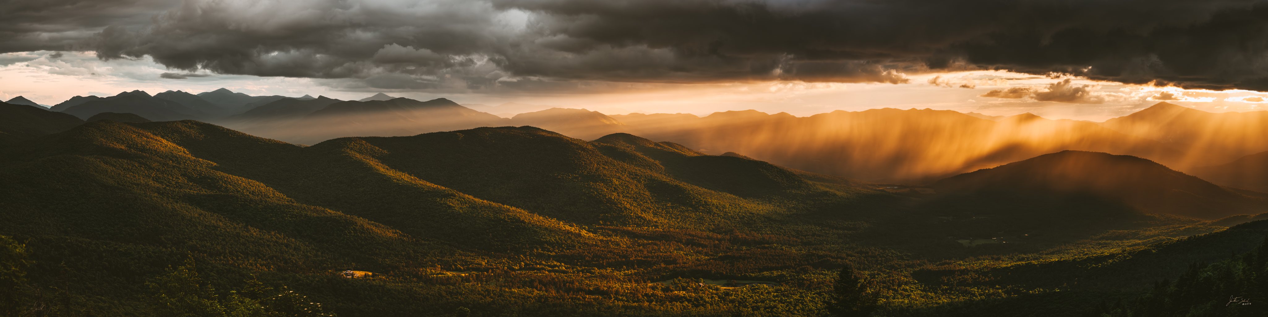 Dramatic Sunset over Jay Mountain Wilderness