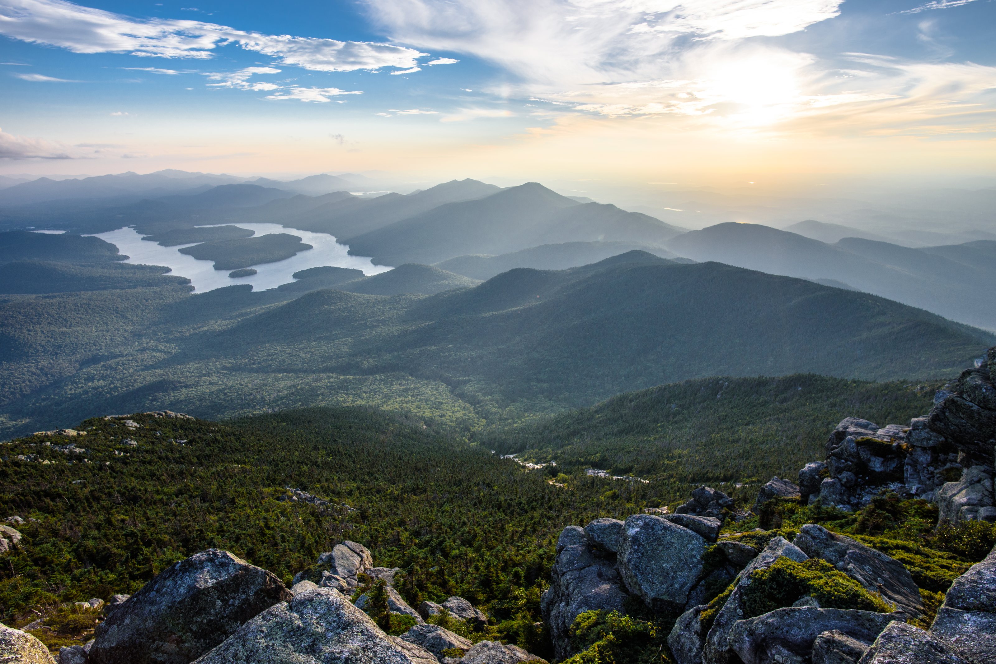 Lake Placid from Whiteface Summit