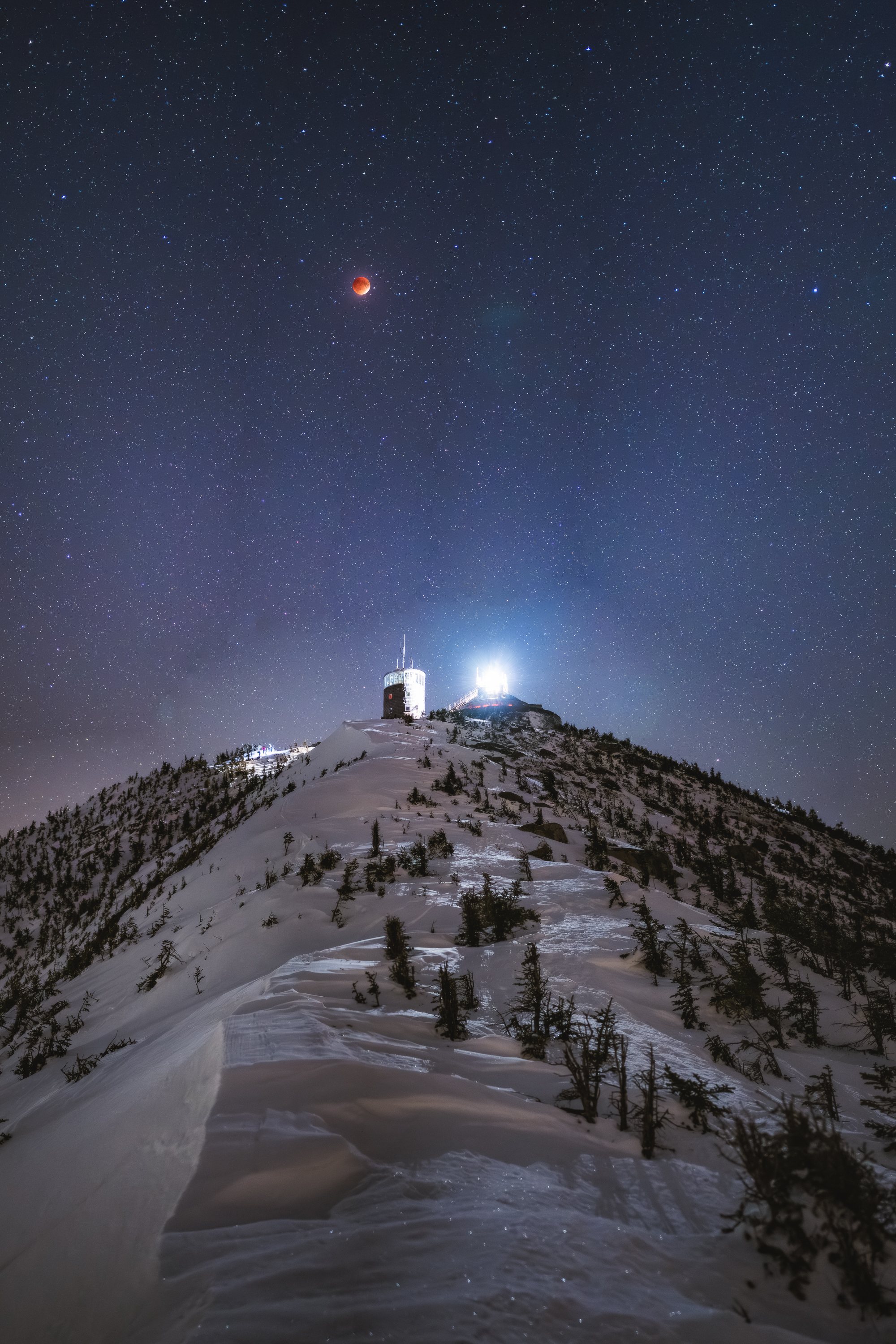 Lunar Eclipse over Whiteface