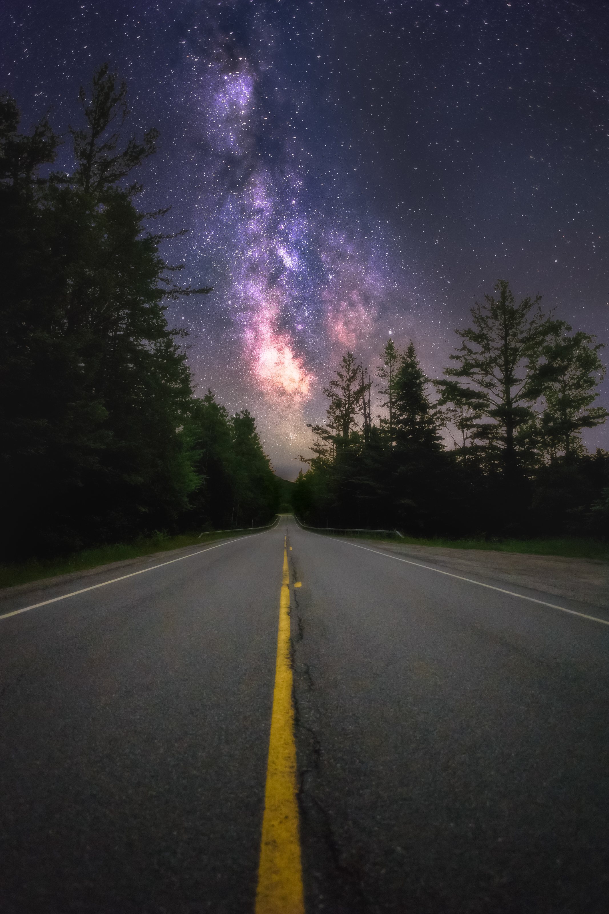 Milky Way over Trout Brook Road