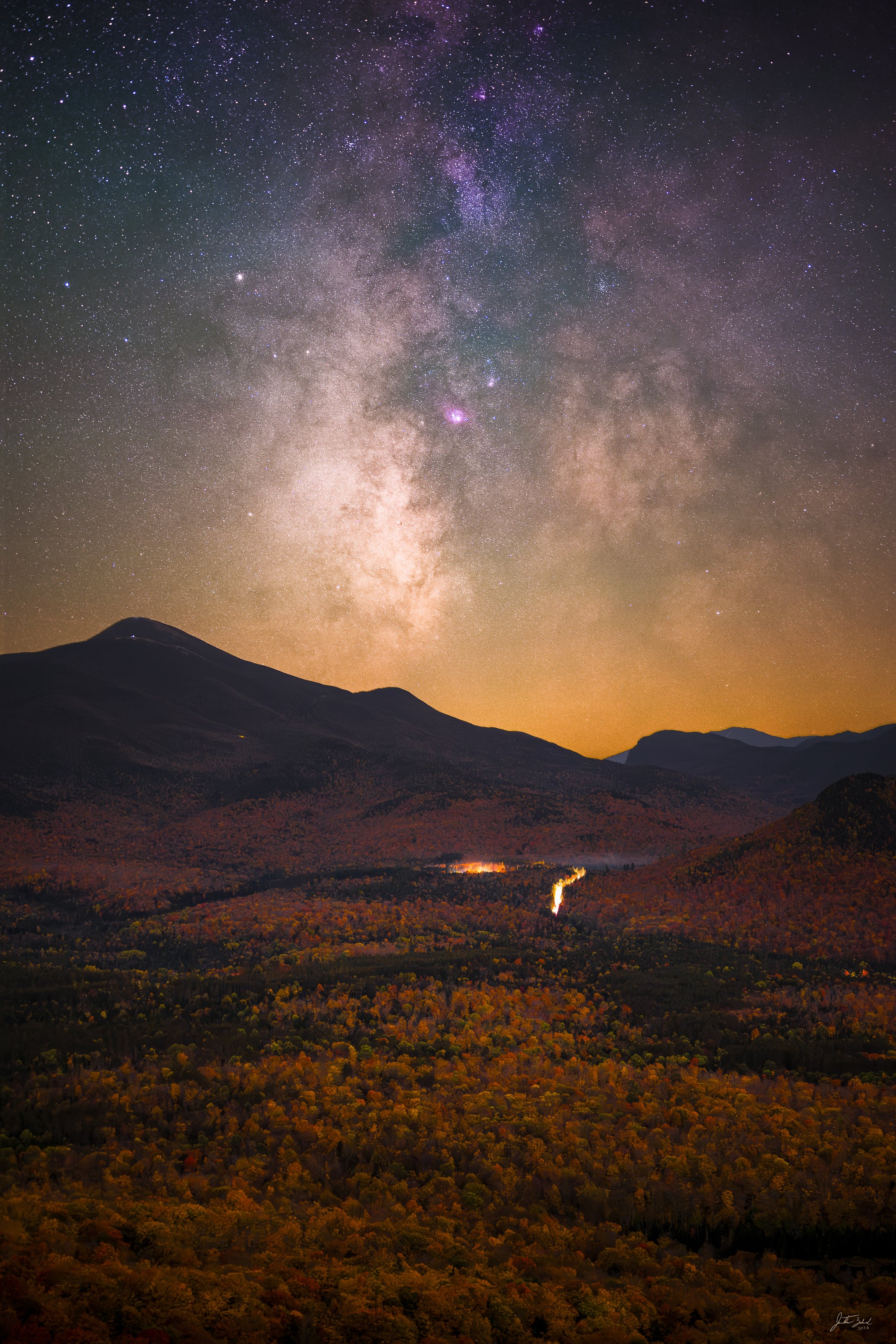 Milky Way above Algonquin and Foliage
