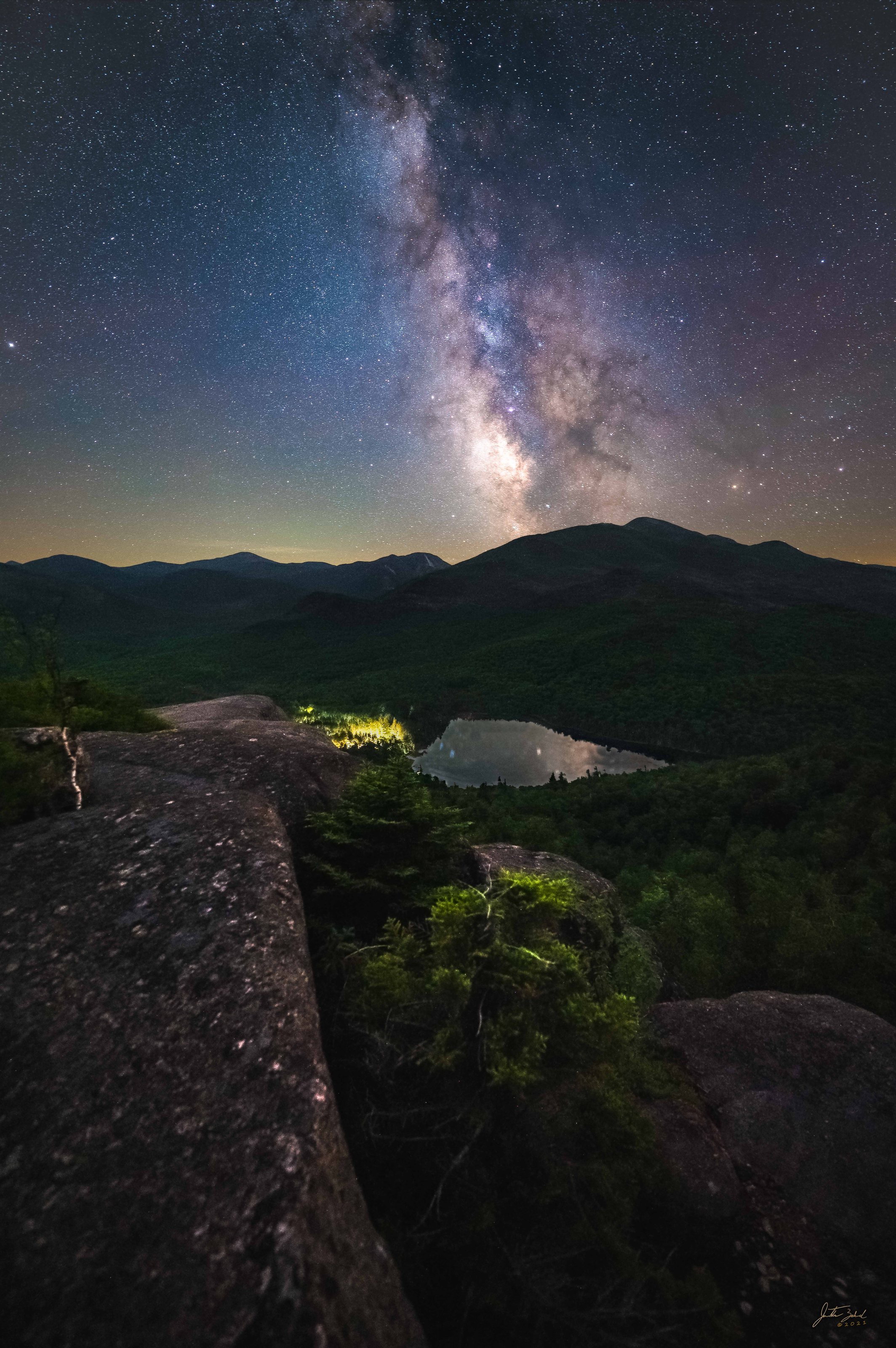 Milky Way over Heart Lake