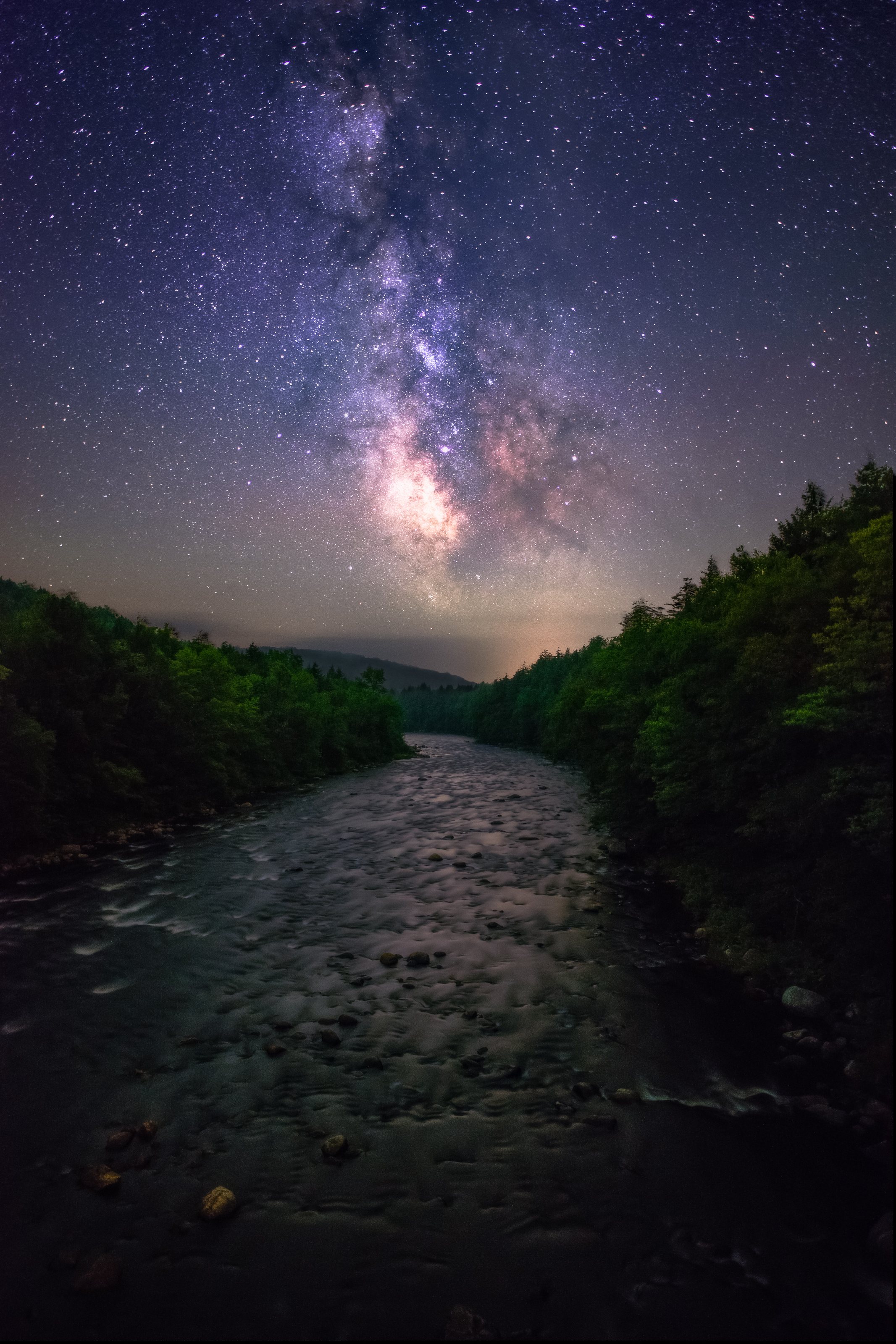 Milky Way over the Sacandaga River
