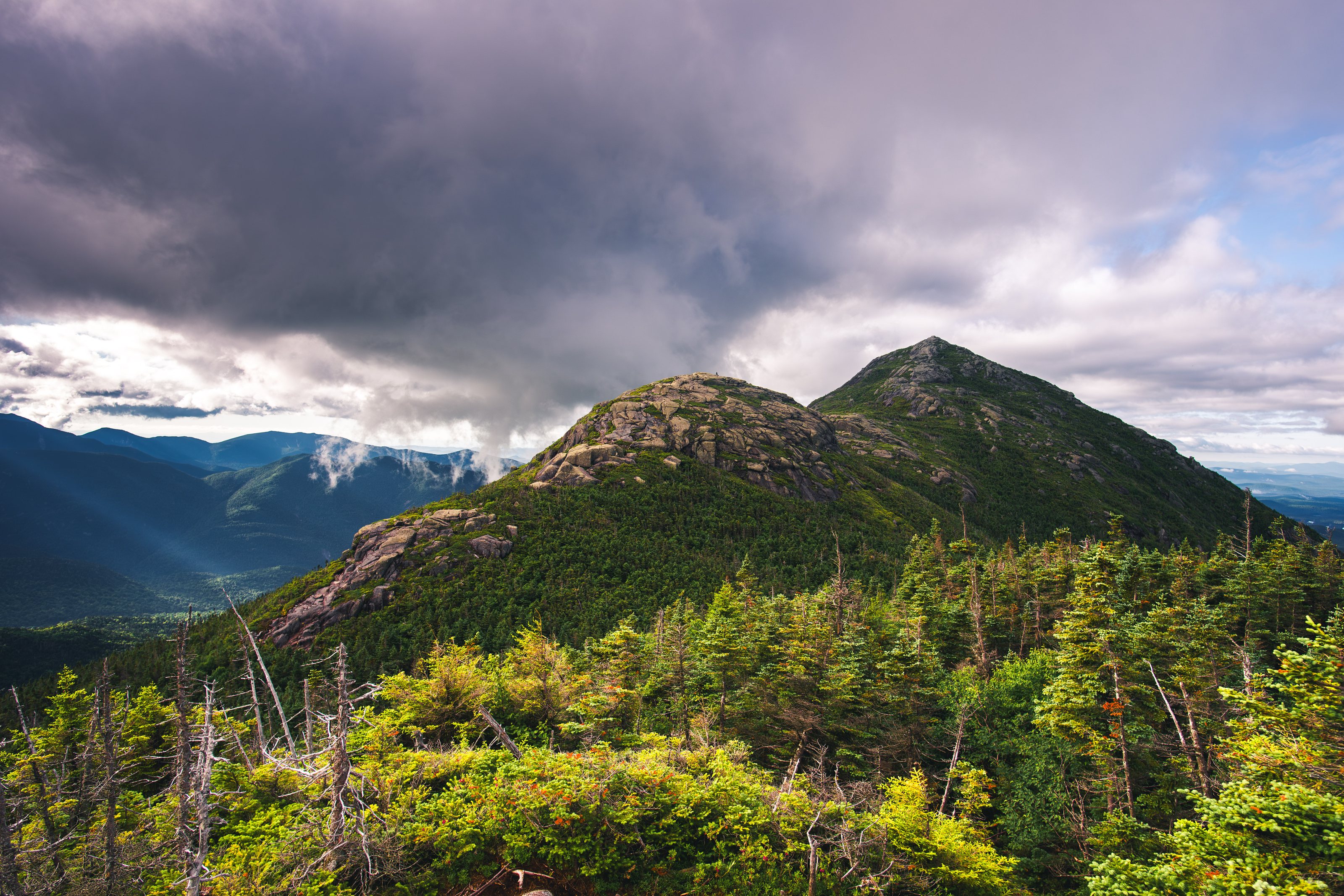 Summer View of Mount Haystack from Horse Hill