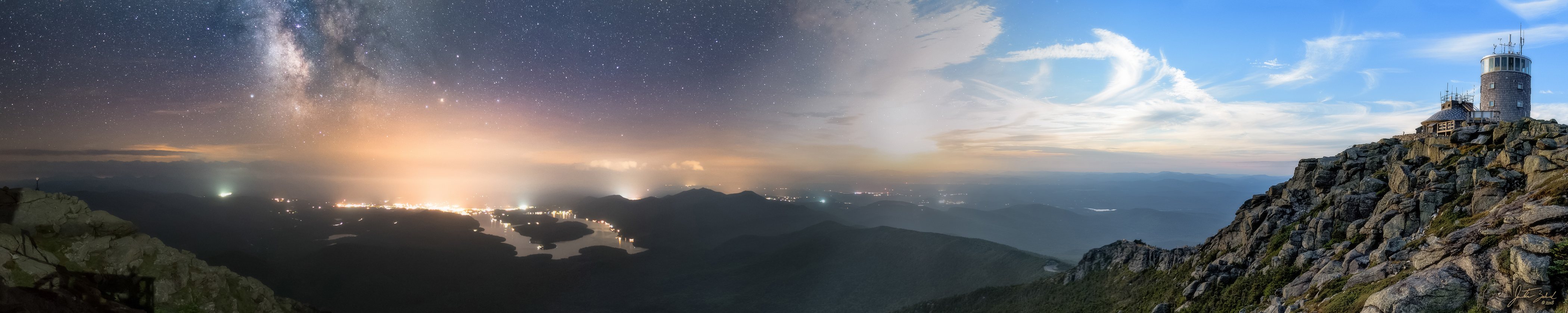 Whiteface Mountain from Night to Day
