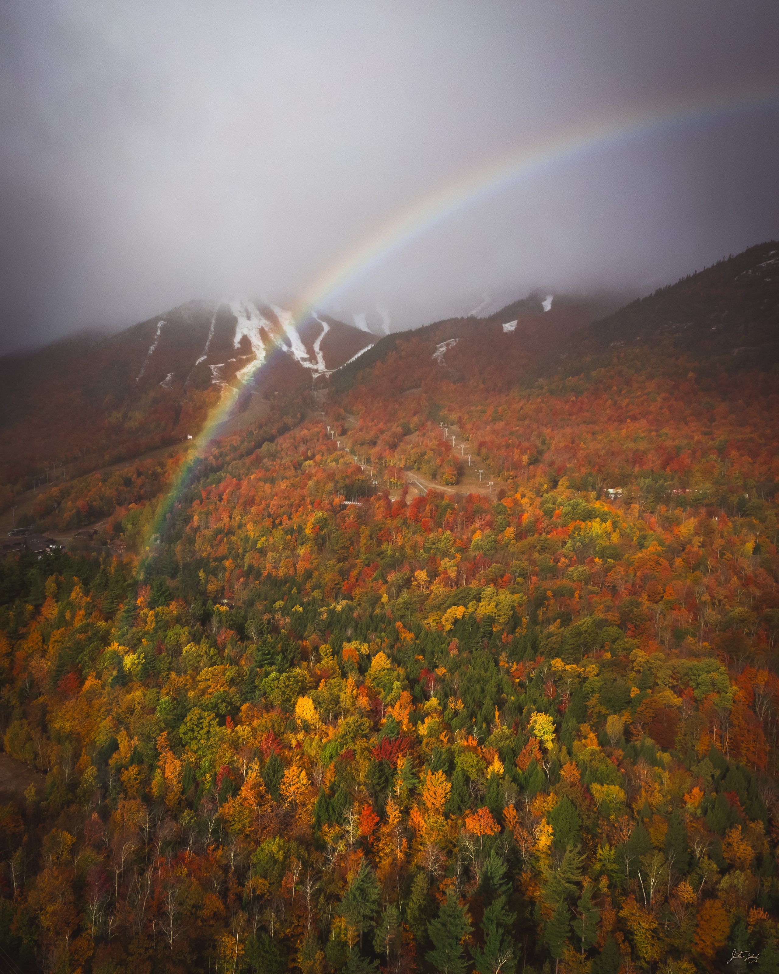 Rainbow and Foliage on Whiteface