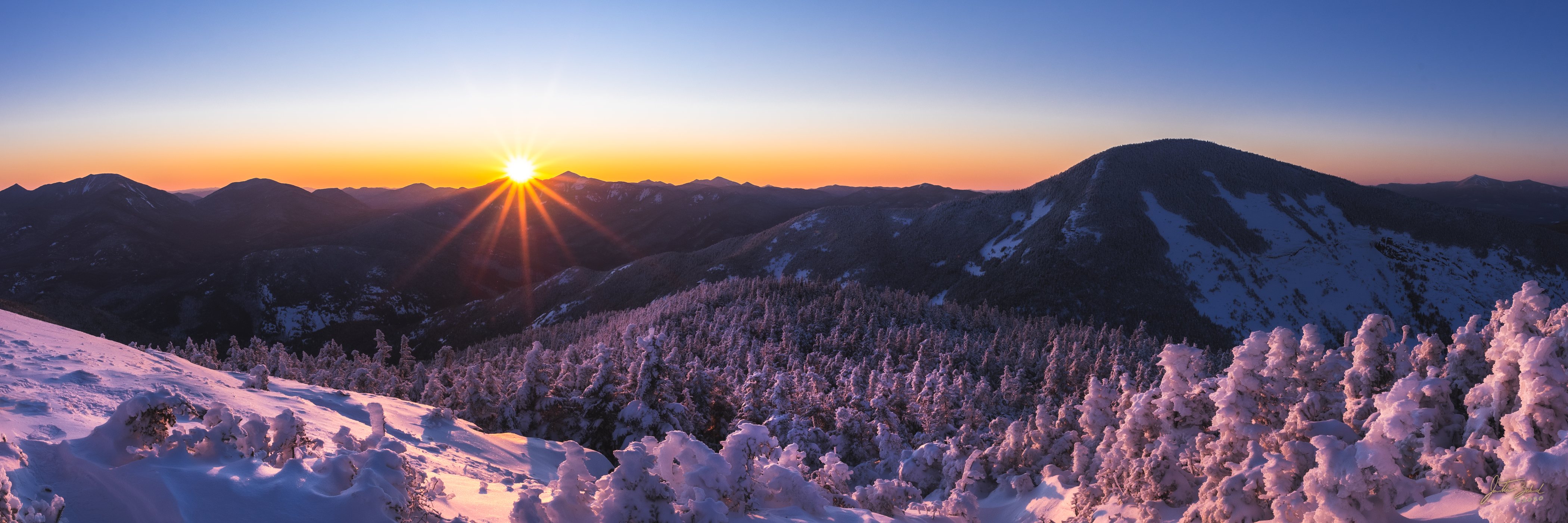 Winter Sunset from Rocky Peak Ridge