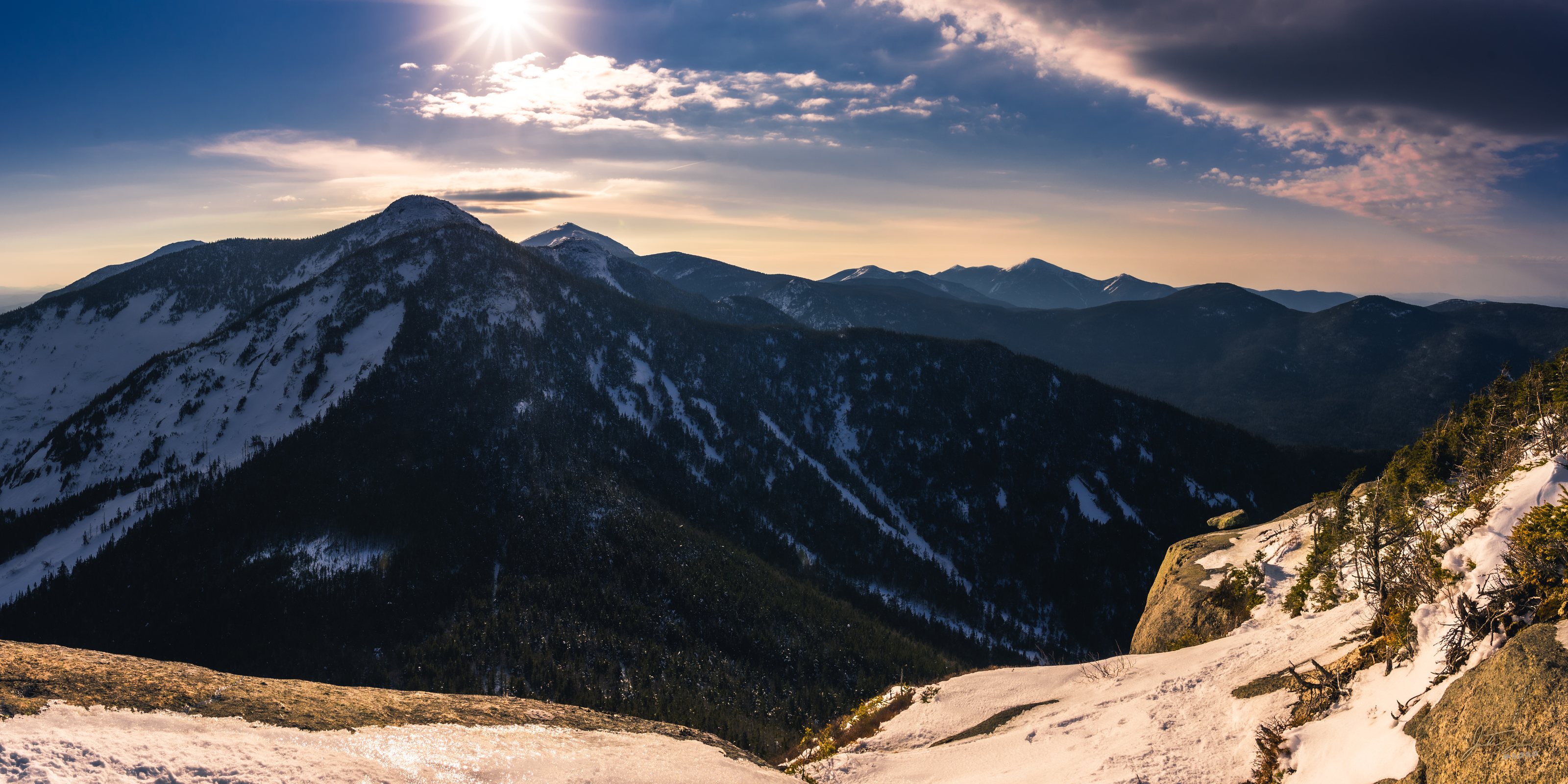 Winter View from Saddleback Mountain