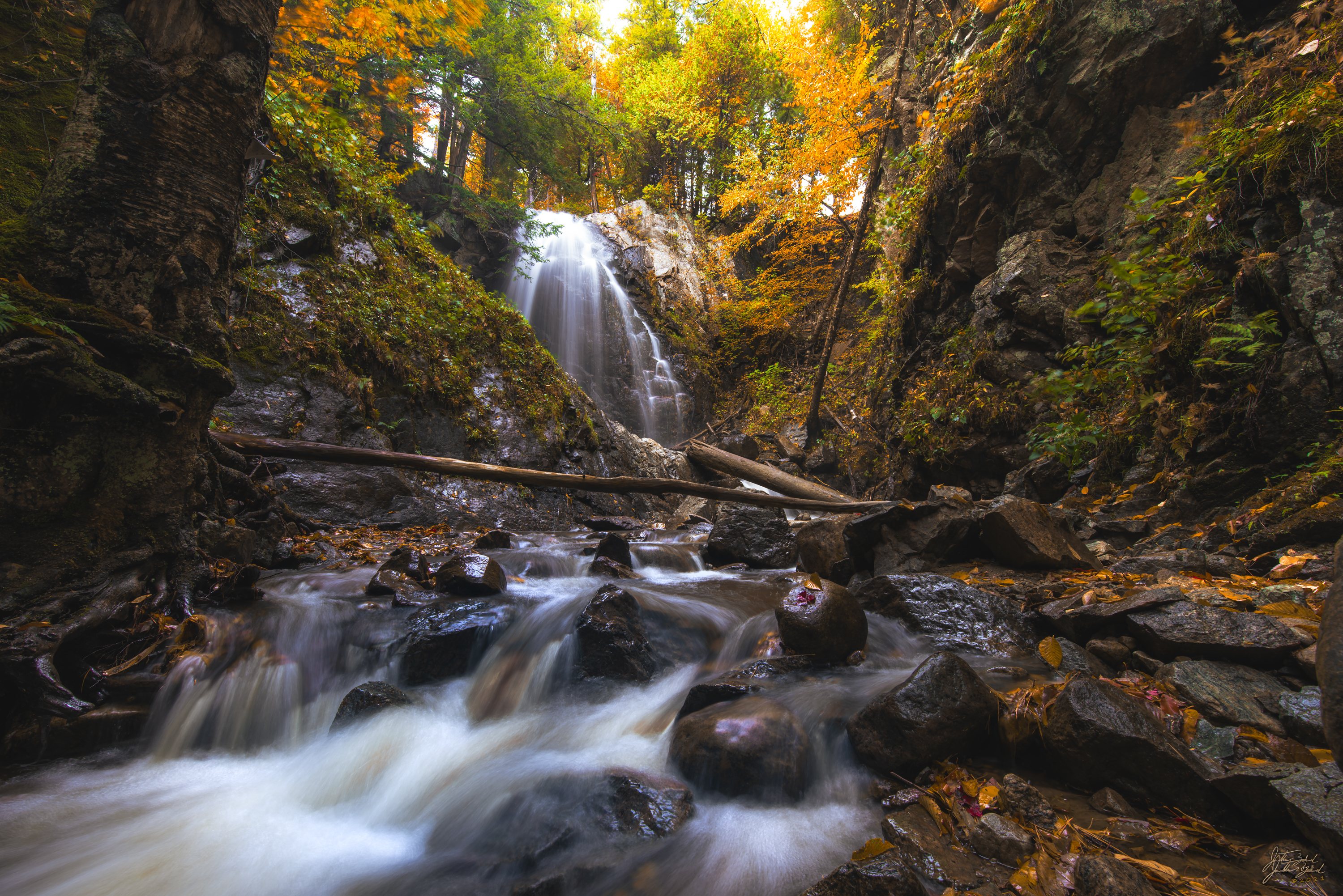 Stag Brook Falls in Autumn