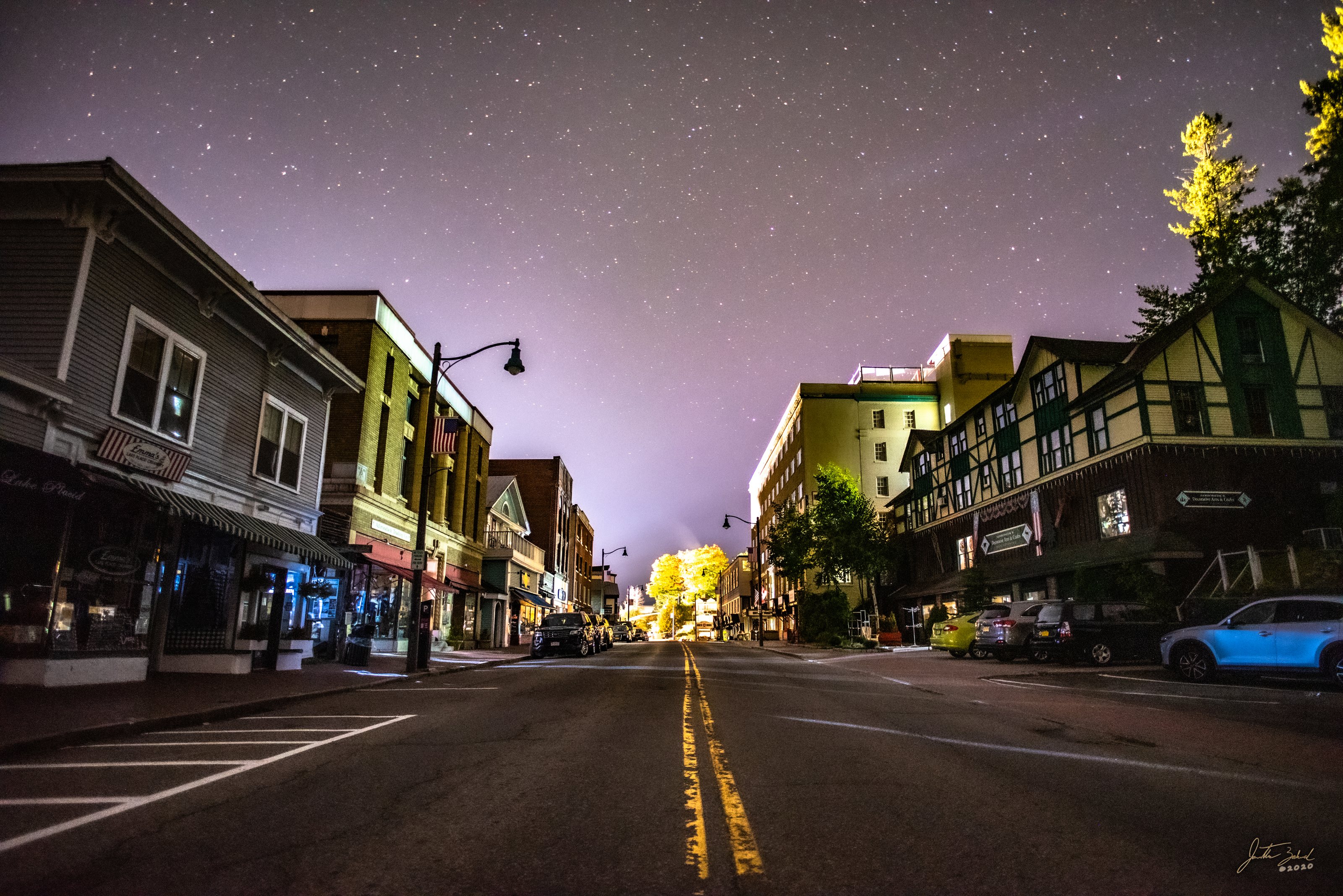 Stars over Main Street in Lake Placid