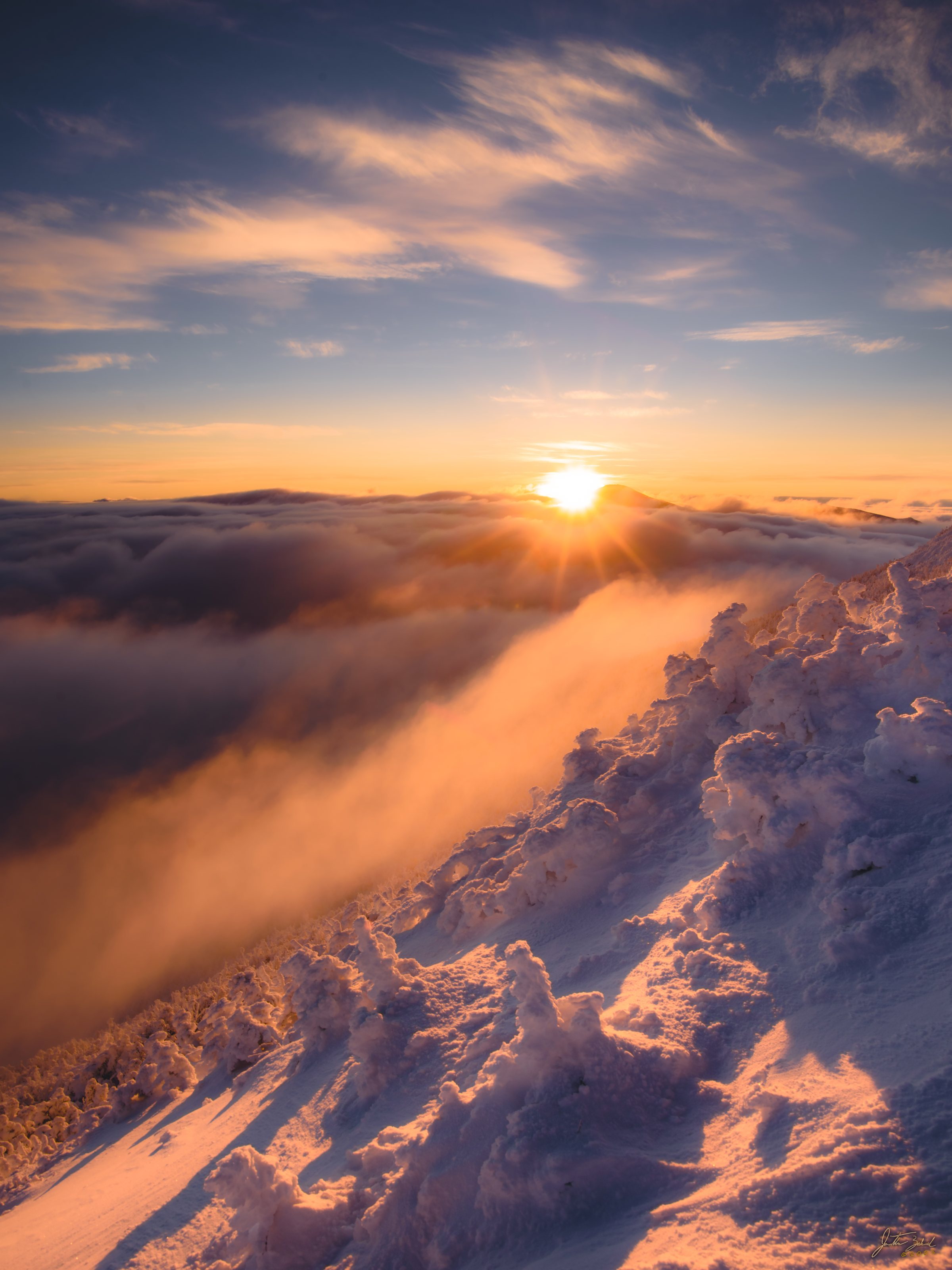 Sunrise Above the Clouds from Algonquin
