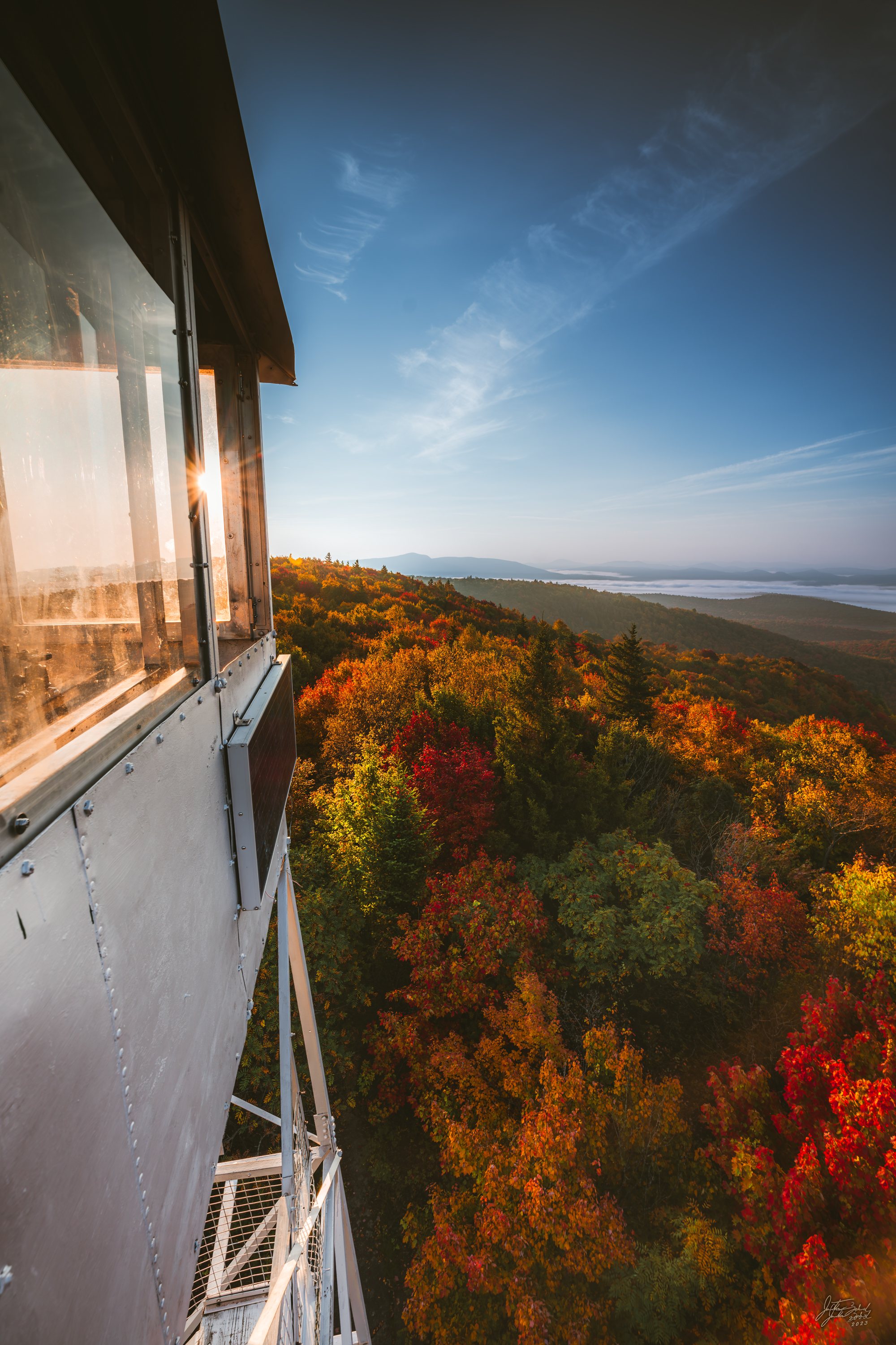 Autumn Sunrise from Mount Arab Fire Tower
