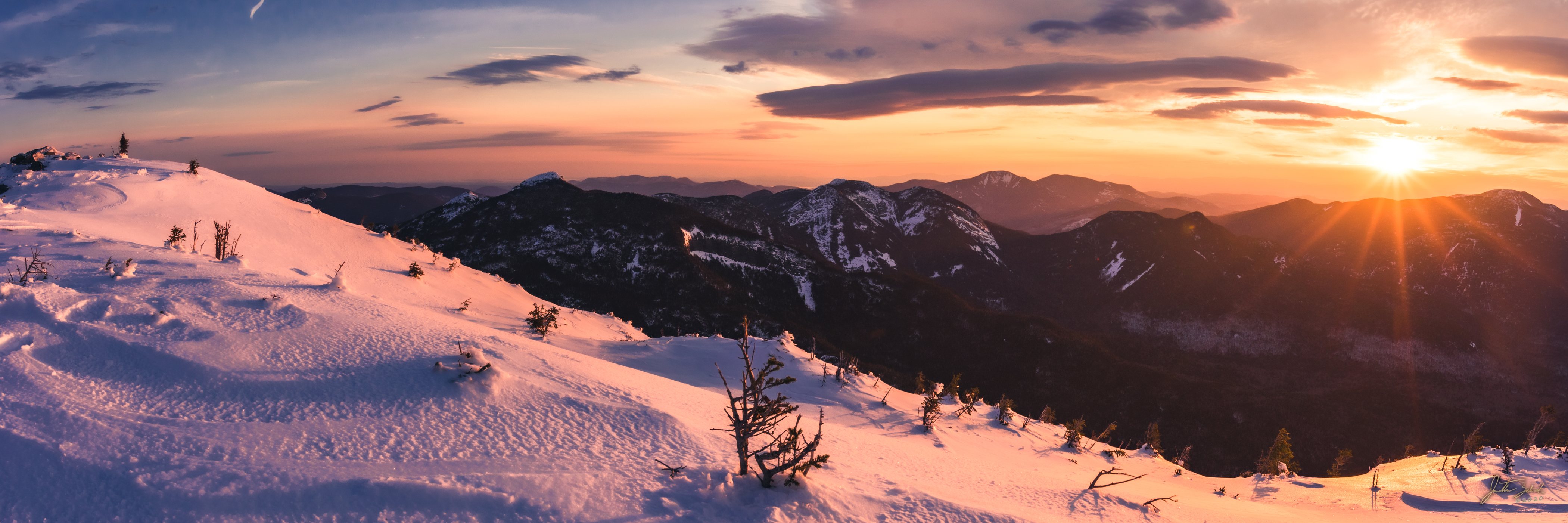 Winter Sunrise from Mount Haystack