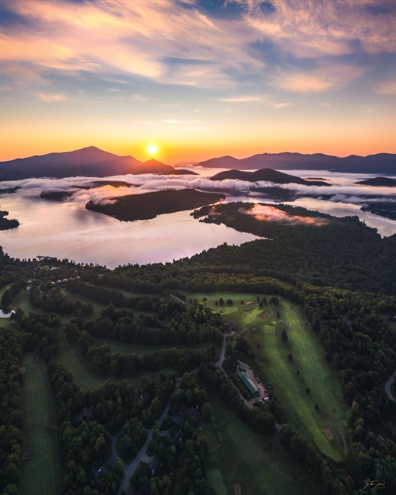 Sunrise over Lake Placid