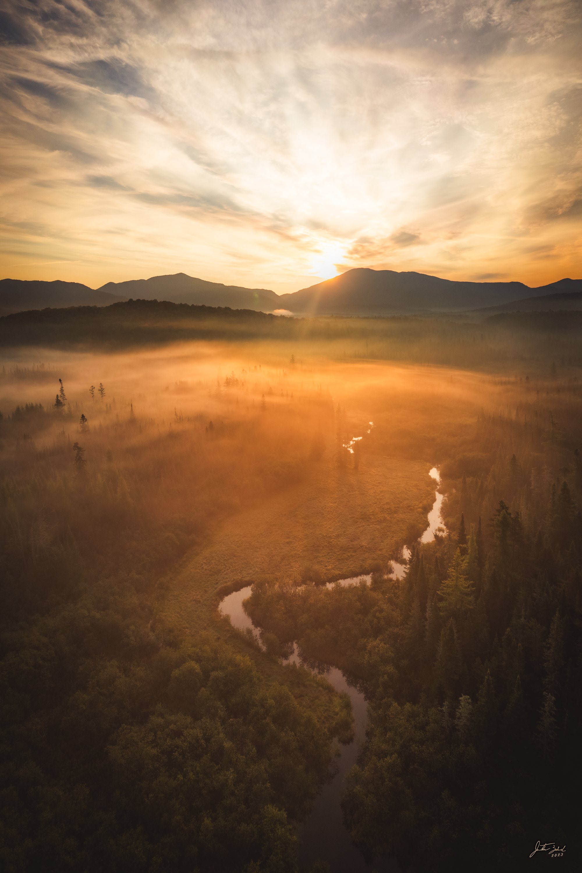 Sunrise Light Over North Meadow