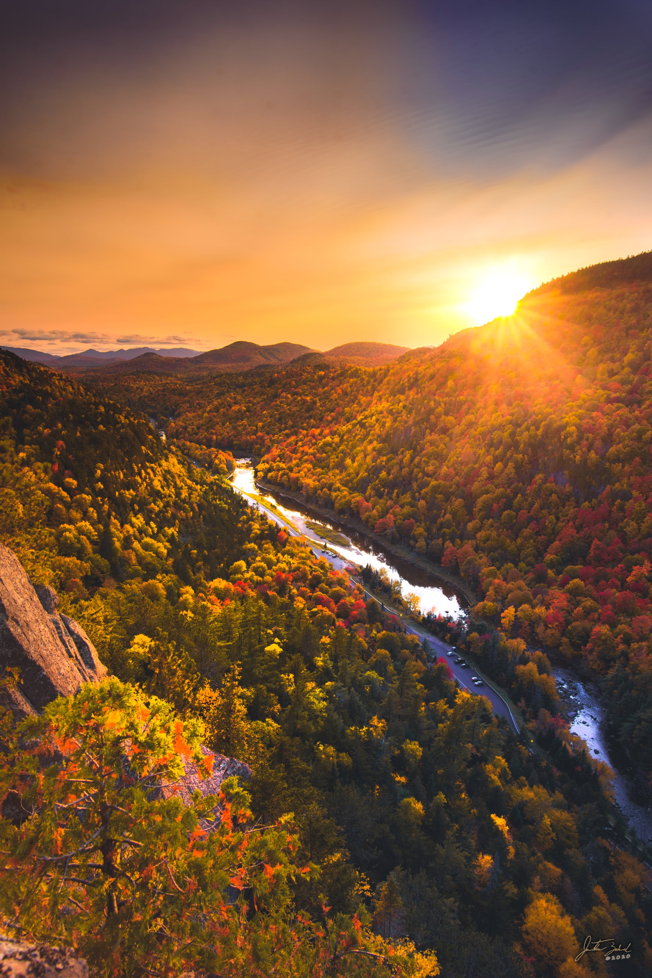 Sunset in Wilmington Notch