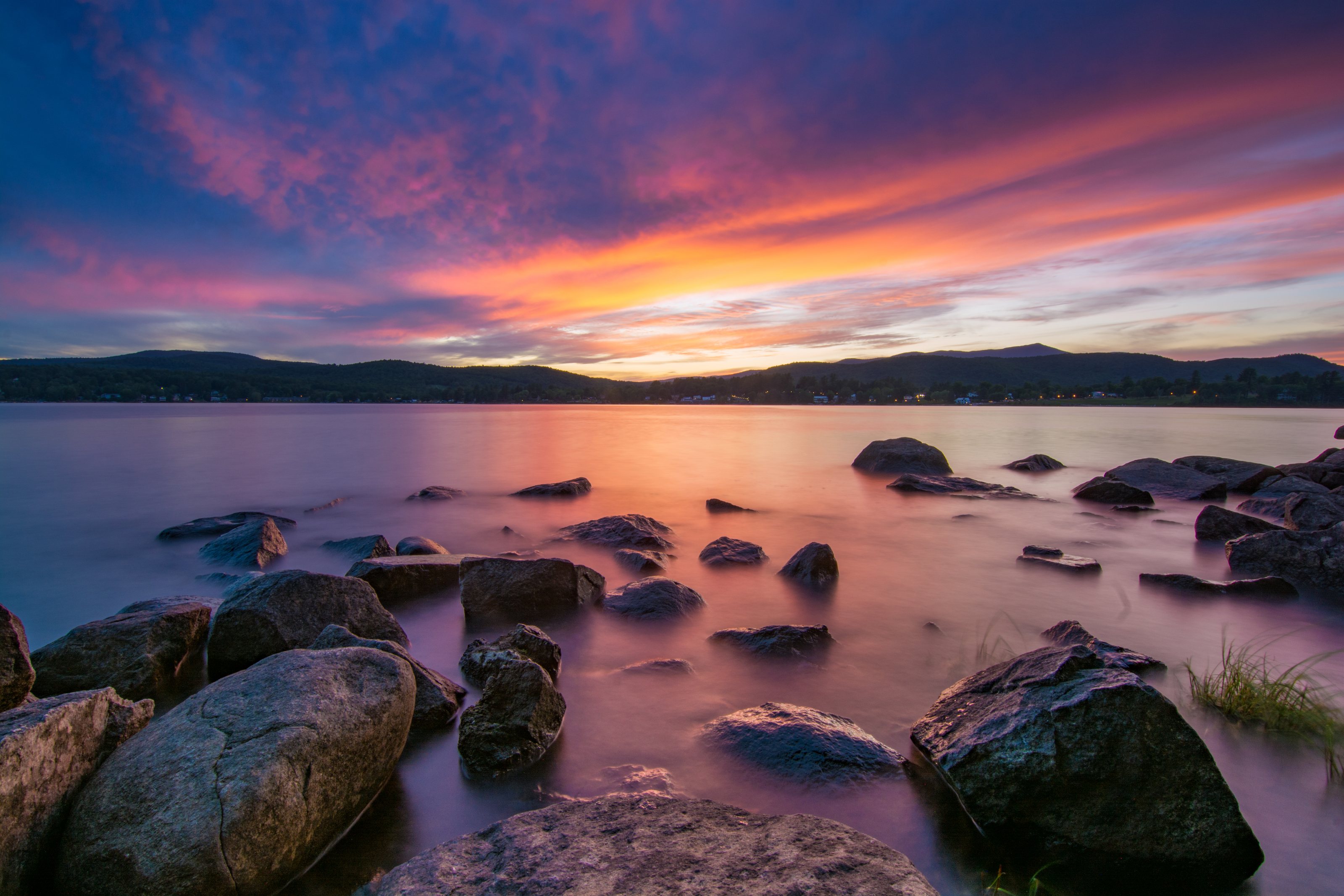 Sunset Light Over Schroon Lake