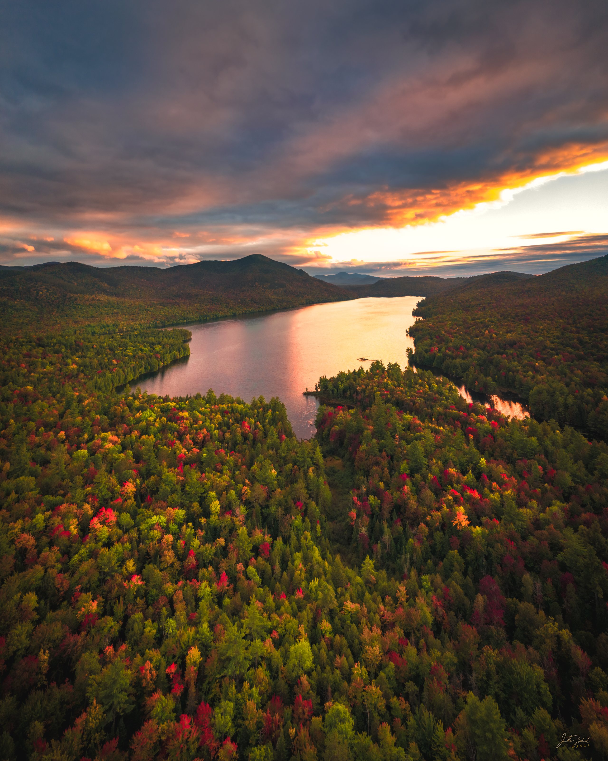 Sunset over Silver Lake