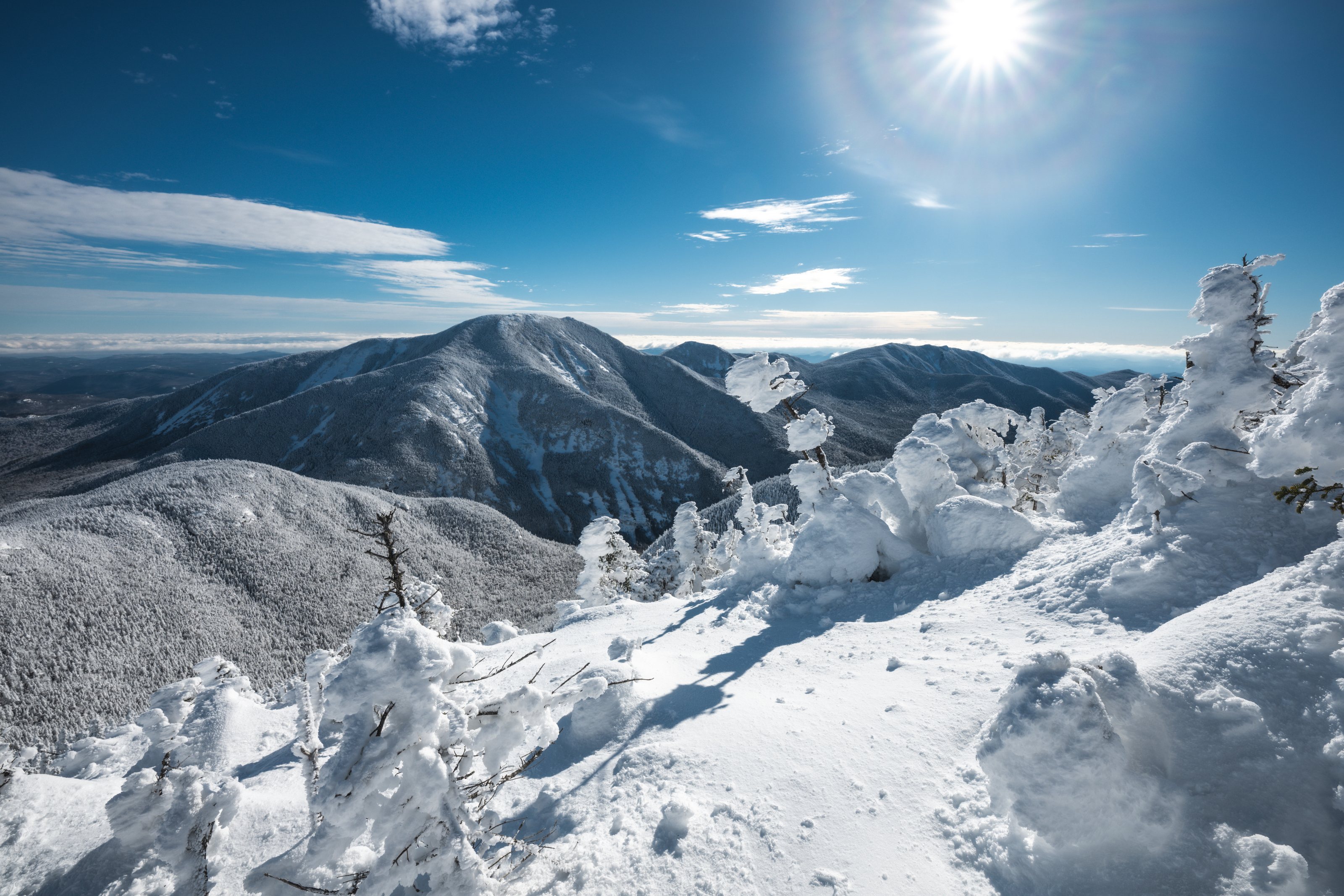 Dix Range from Nippletop in Winter